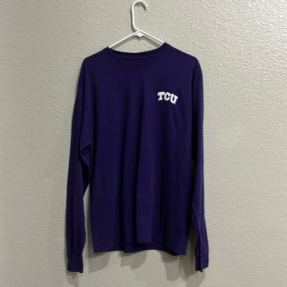 Russell Atlantic TCU Horned Frogs Long Sleeve Tee Unisex size Large (42-44) - Picture 1 of 7
